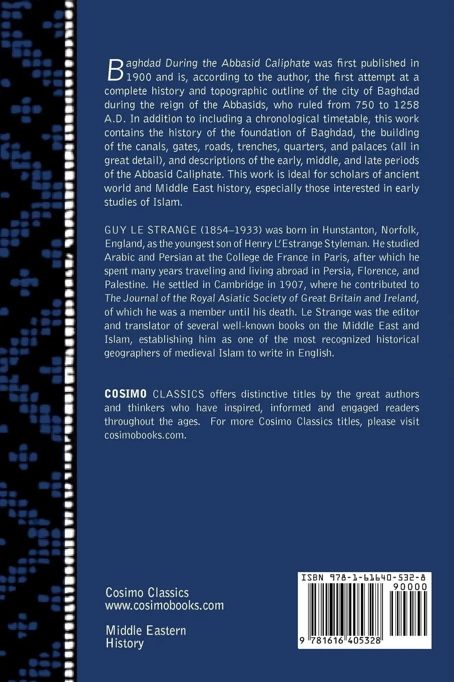 Rückseite: 9781616405328 | Baghdad | During the Abbasid Caliphate | Guy Le Strange | Taschenbuch