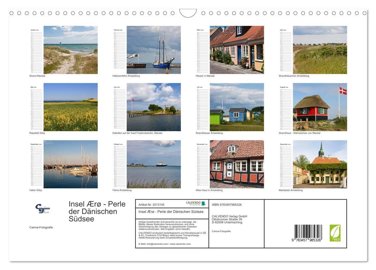 Bild: 9783457985328 | Insel Ærø - Perle der Dänischen Südsee (Wandkalender 2026 DIN A3...