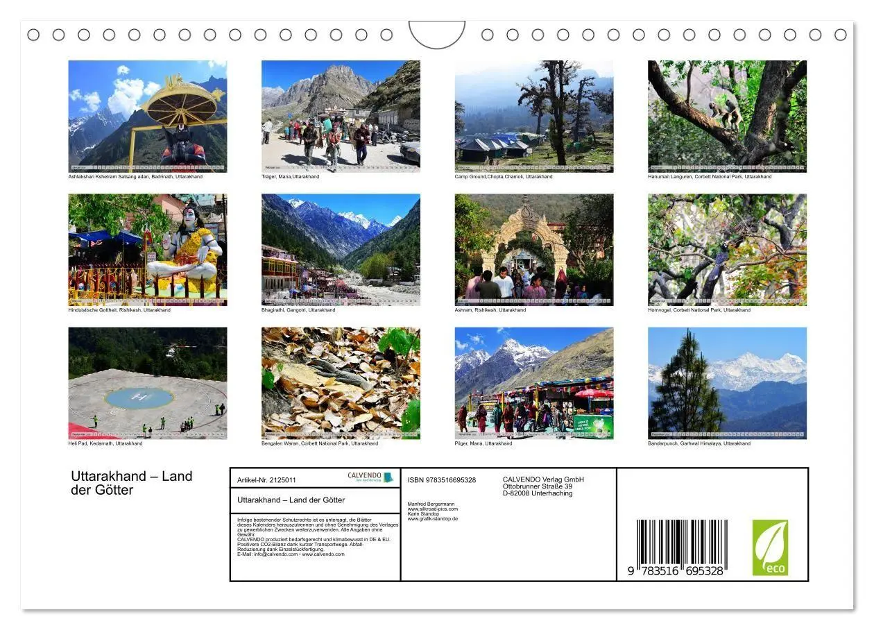 Bild: 9783516695328 | Uttarakhand - Land der Götter (Wandkalender 2026 DIN A4 quer),...