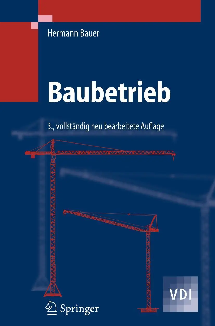 Cover: 9783642325328 | Baubetrieb | Hermann Bauer | Taschenbuch | xvi | Deutsch | 2012