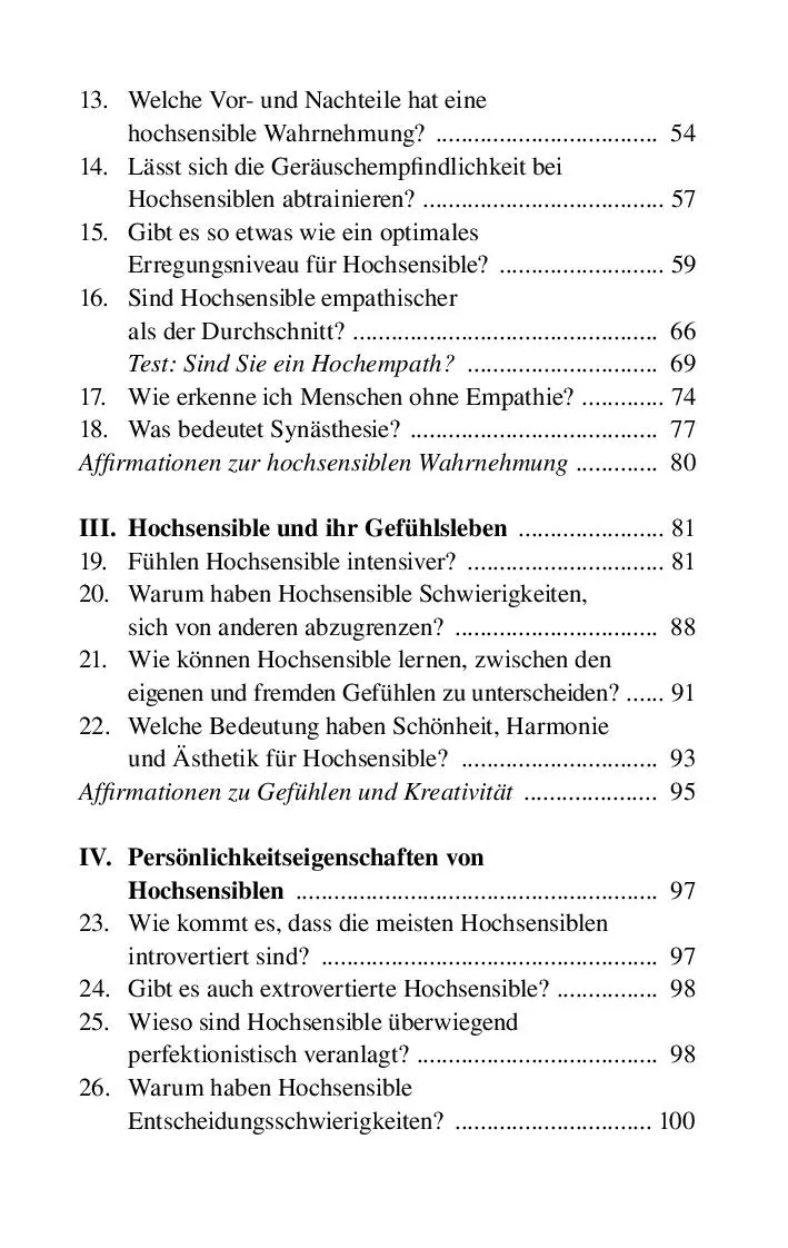 Bild: 9783866165328 | Hochsensibel ist mehr als zartbesaitet. Die 100 häufigsten Fragen...