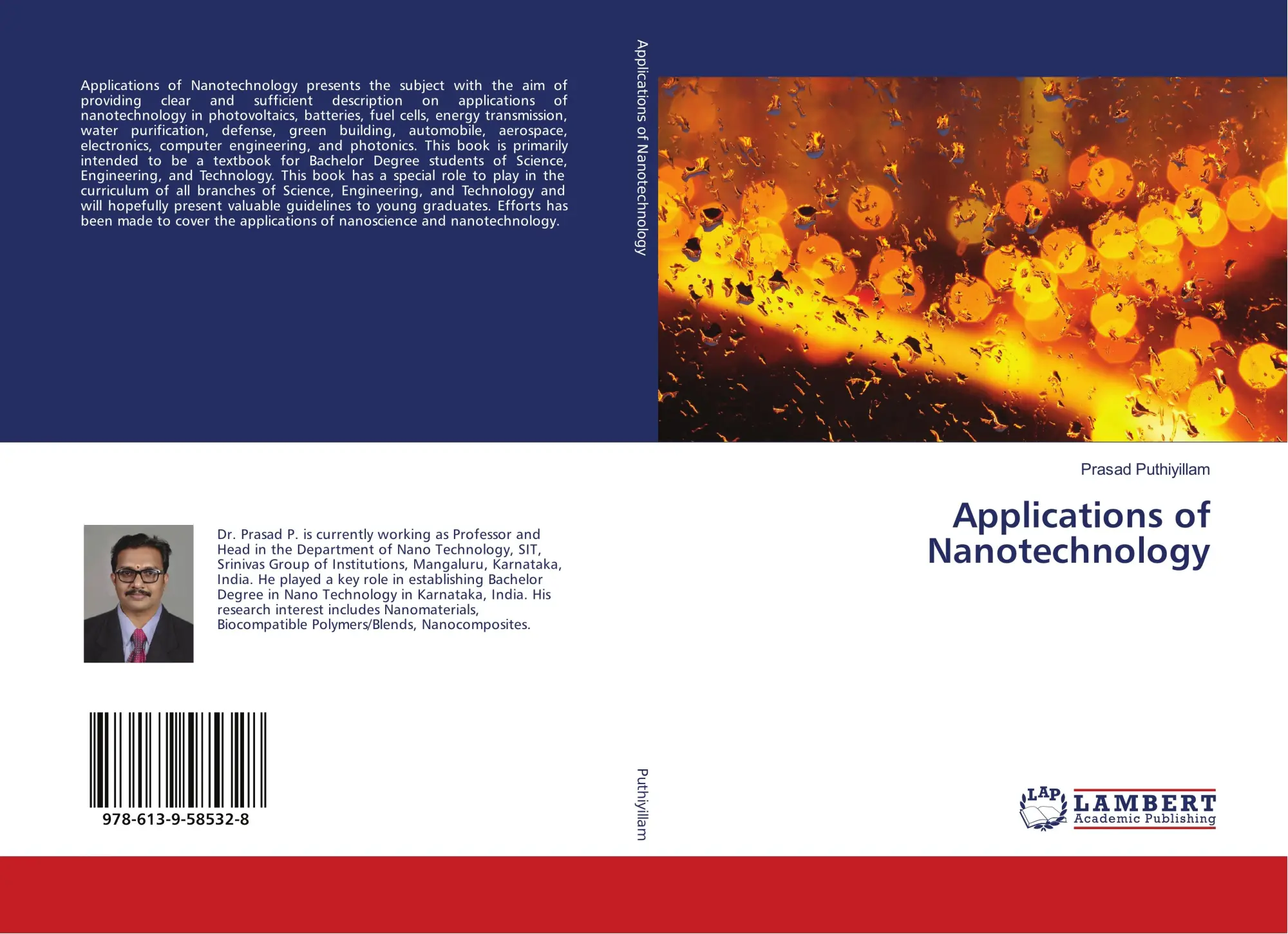 Cover: 9786139585328 | Applications of Nanotechnology | Prasad Puthiyillam | Taschenbuch