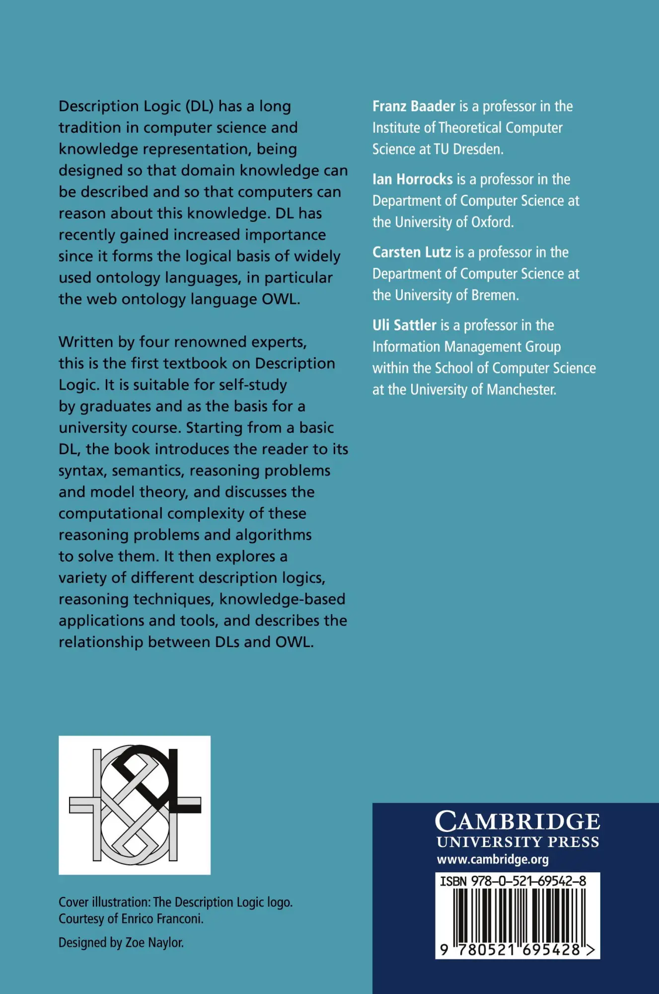 Rückseite: 9780521695428 | An Introduction to Description Logic | Franz Baader (u. a.) | Buch