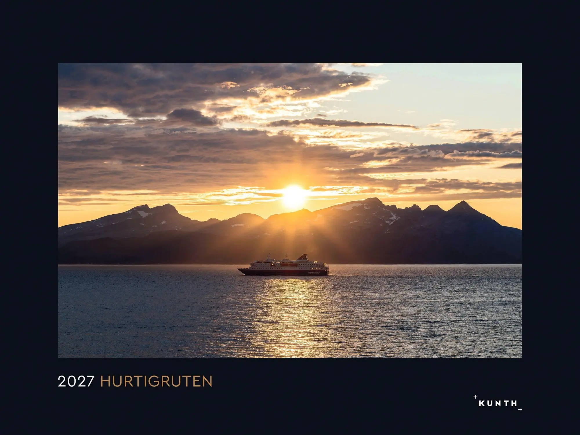 Cover: 9783965915428 | Hurtigruten - KUNTH Wandkalender 2027 | Kalender | 14 S. | Deutsch