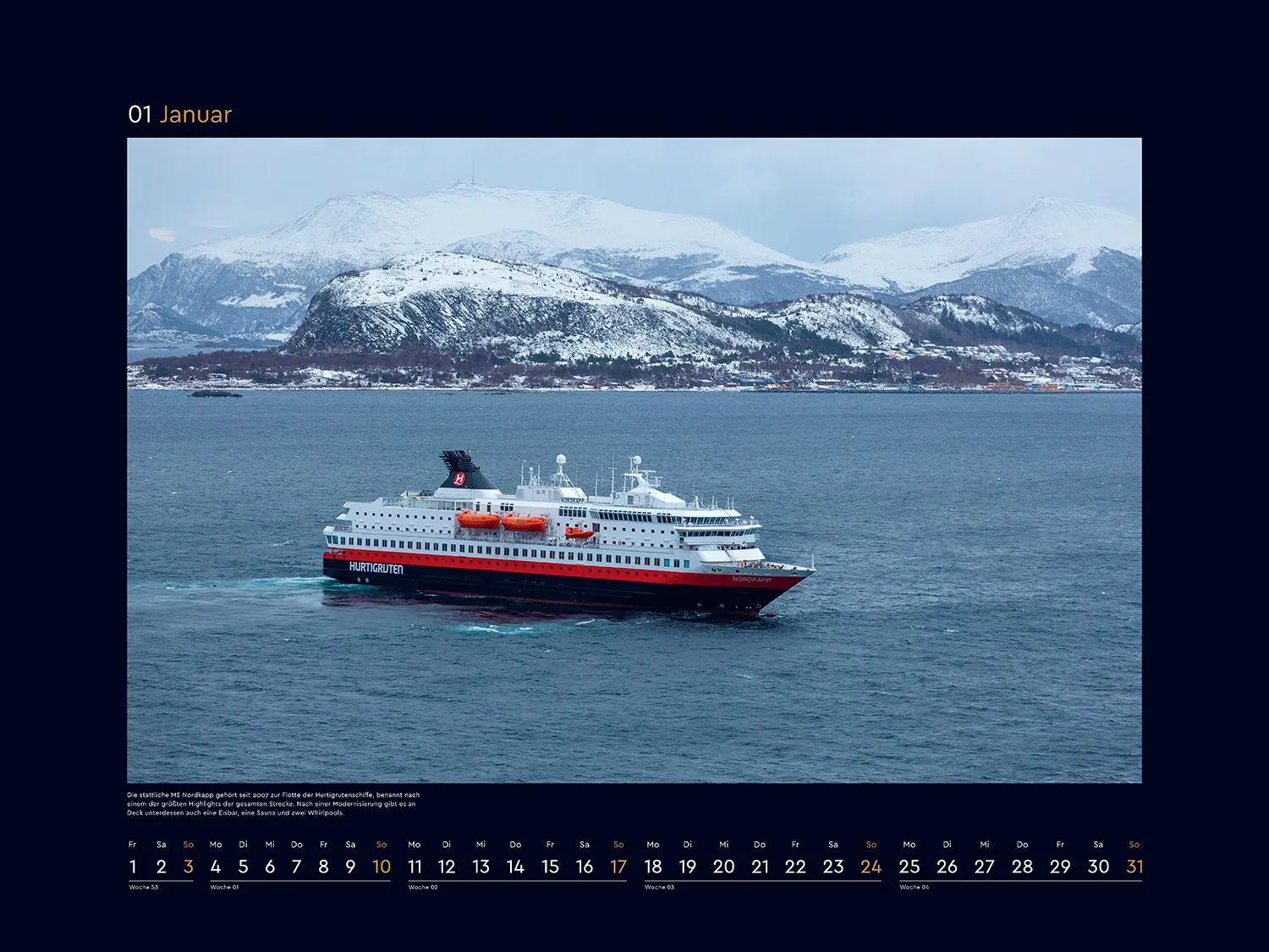 Bild: 9783965915428 | Hurtigruten - KUNTH Wandkalender 2027 | Kalender | 14 S. | Deutsch