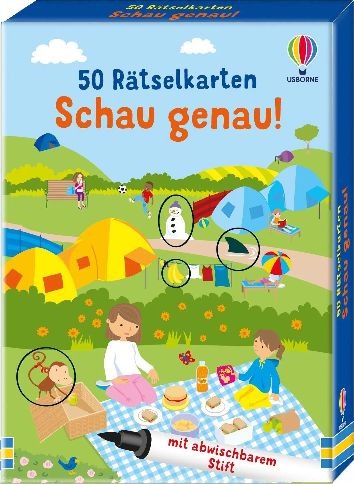Cover: 9781035705528 | 50 Rätselkarten: Schau genau! | Sarah Khan | Taschenbuch | 50 S.