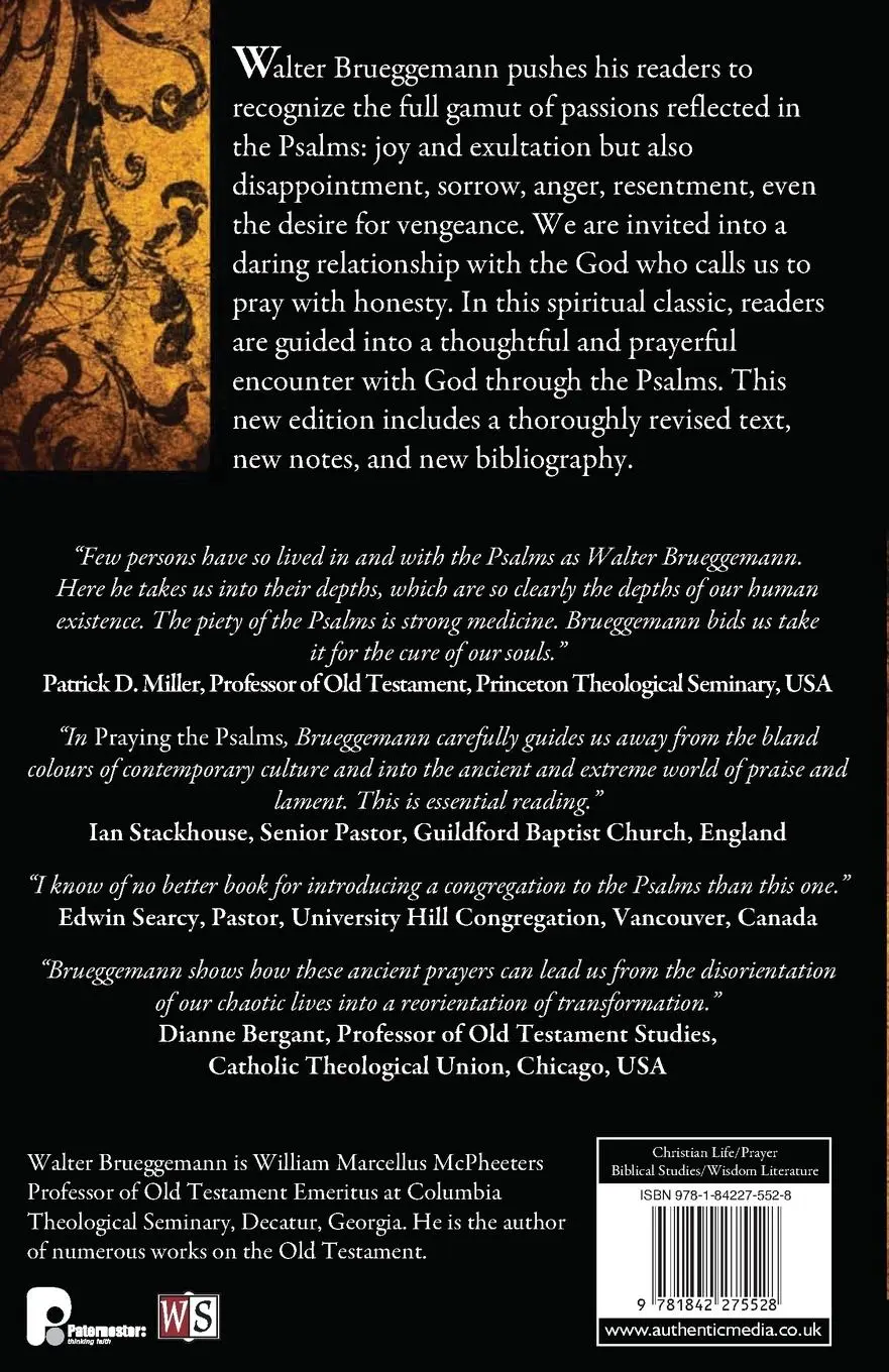 Rückseite: 9781842275528 | Praying the Psalms | Engaging Scripture and the Life of the Spirit