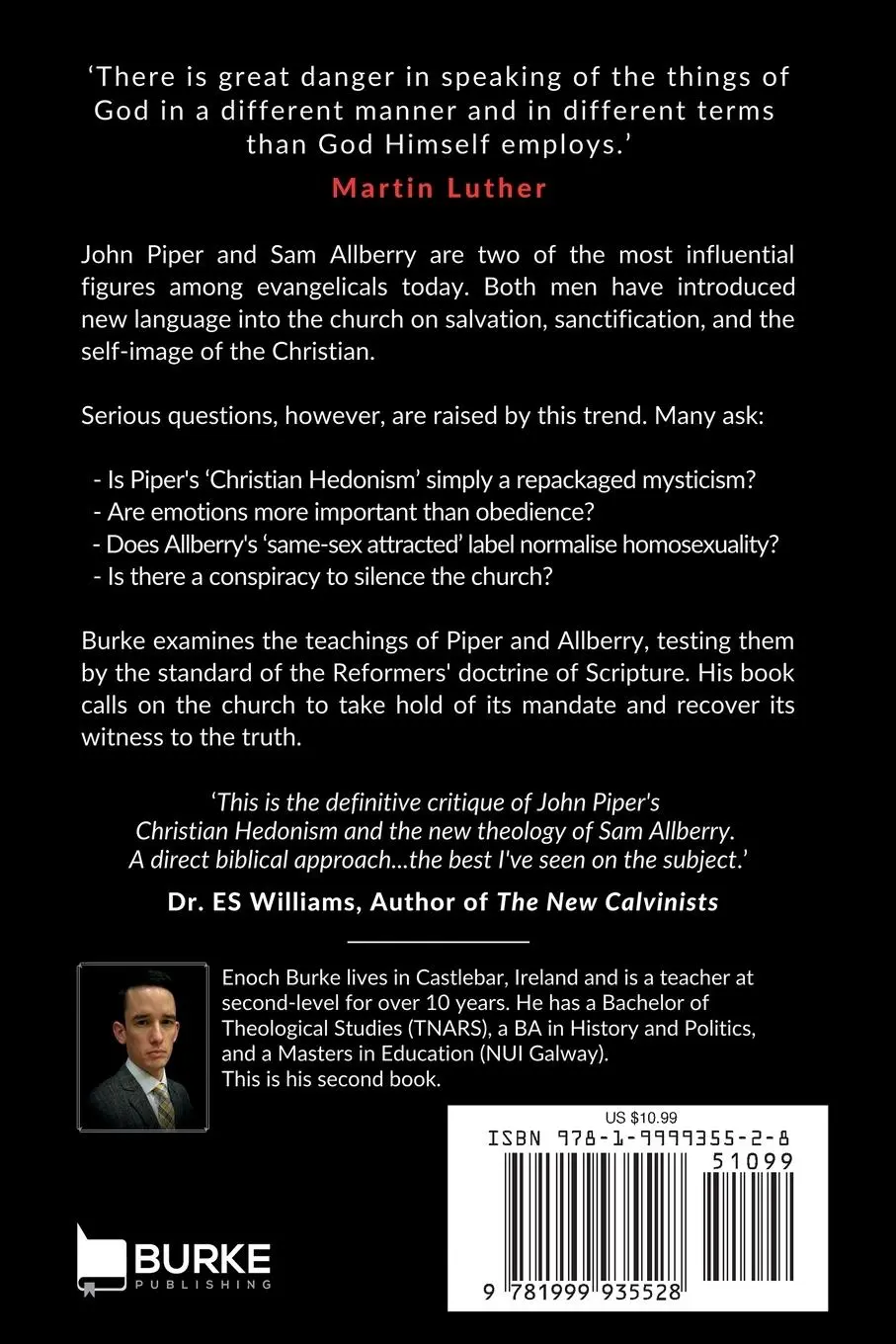 Rückseite: 9781999935528 | The Hedonism and Homosexuality of John Piper and Sam Allberry | Burke
