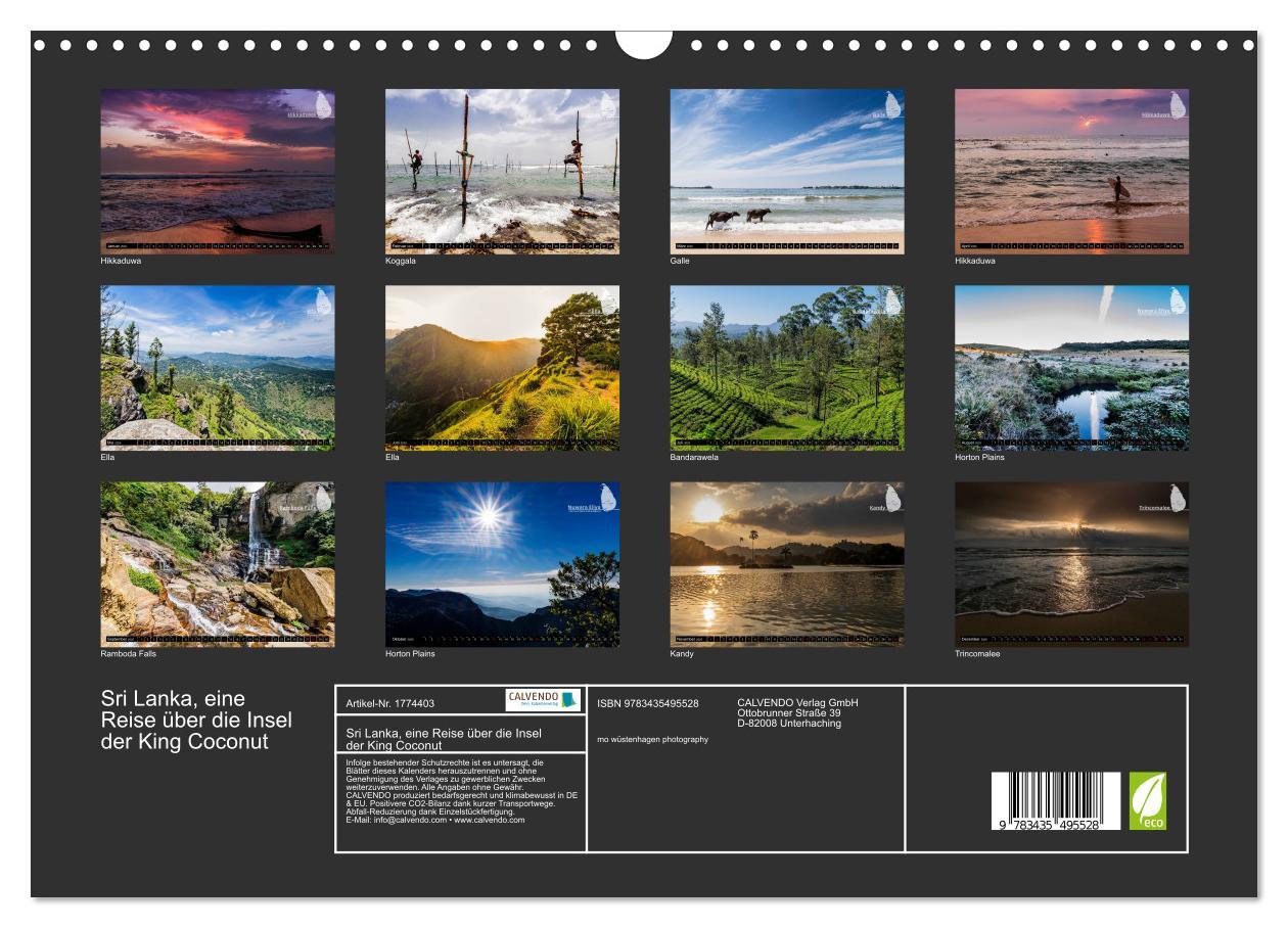 Bild: 9783435495528 | Sri Lanka, eine Reise über die Insel der King Coconut (Wandkalender...