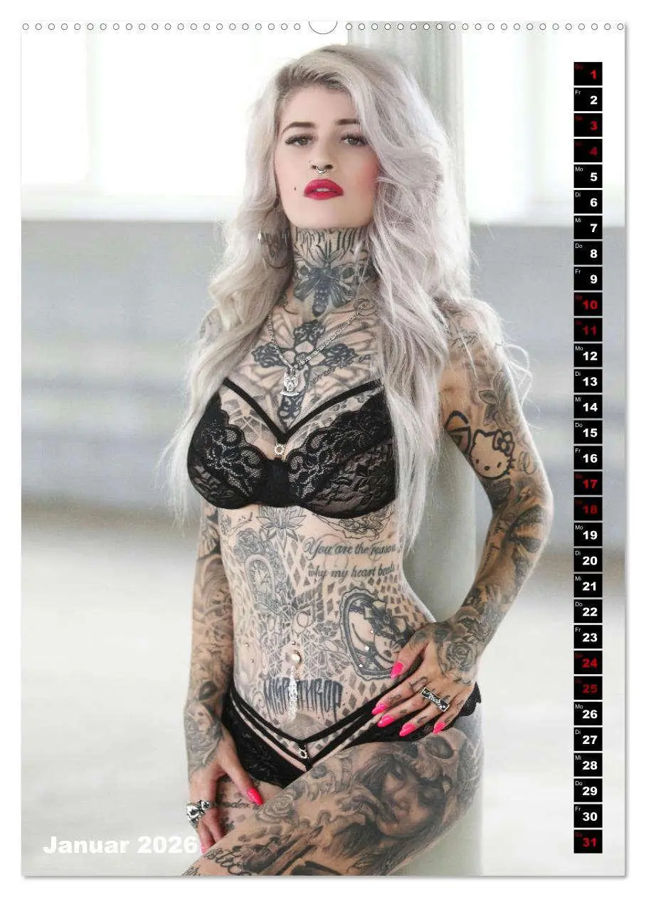 Bild: 9783516365528 | Beauty Tattoo 2026 (hochwertiger Premium Wandkalender 2026 DIN A2...