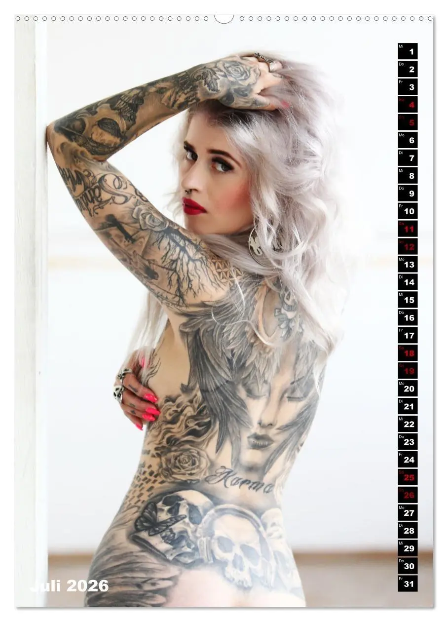 Bild: 9783516365528 | Beauty Tattoo 2026 (hochwertiger Premium Wandkalender 2026 DIN A2...
