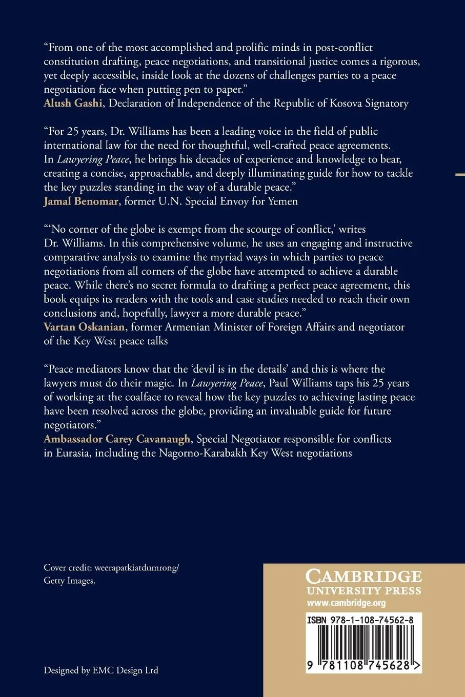 Rückseite: 9781108745628 | Lawyering Peace | Paul R. Williams | Taschenbuch | Englisch | 2021