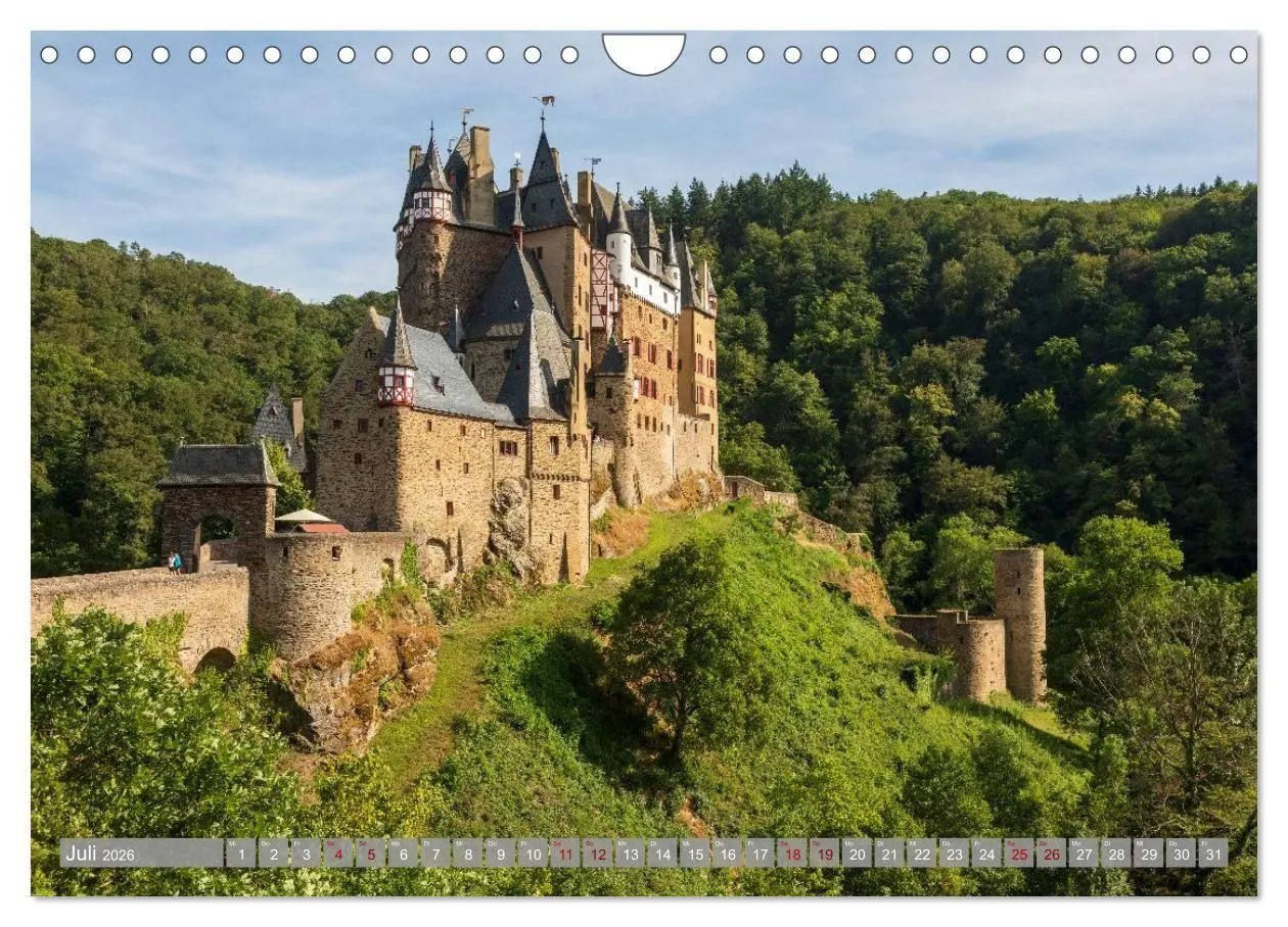 Bild: 9783516665628 | Burgen in Deutschland (Wandkalender 2026 DIN A4 quer), CALVENDO...
