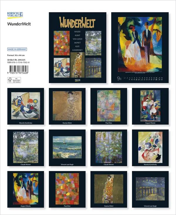 Bild: 9783731875628 | Wunderwelt 2025 | Korsch Verlag | Kalender | Spiralbindung | Deutsch