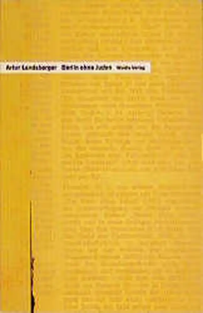 Cover: 9783835375628 | Berlin ohne Juden | Roman | Artur Landsberger | Taschenbuch | 224 S.