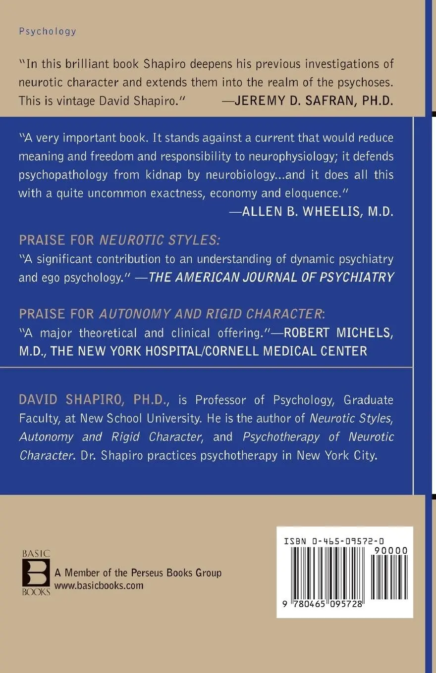 Rückseite: 9780465095728 | Dynamics of Character | David Shapiro | Taschenbuch | Englisch | 2002