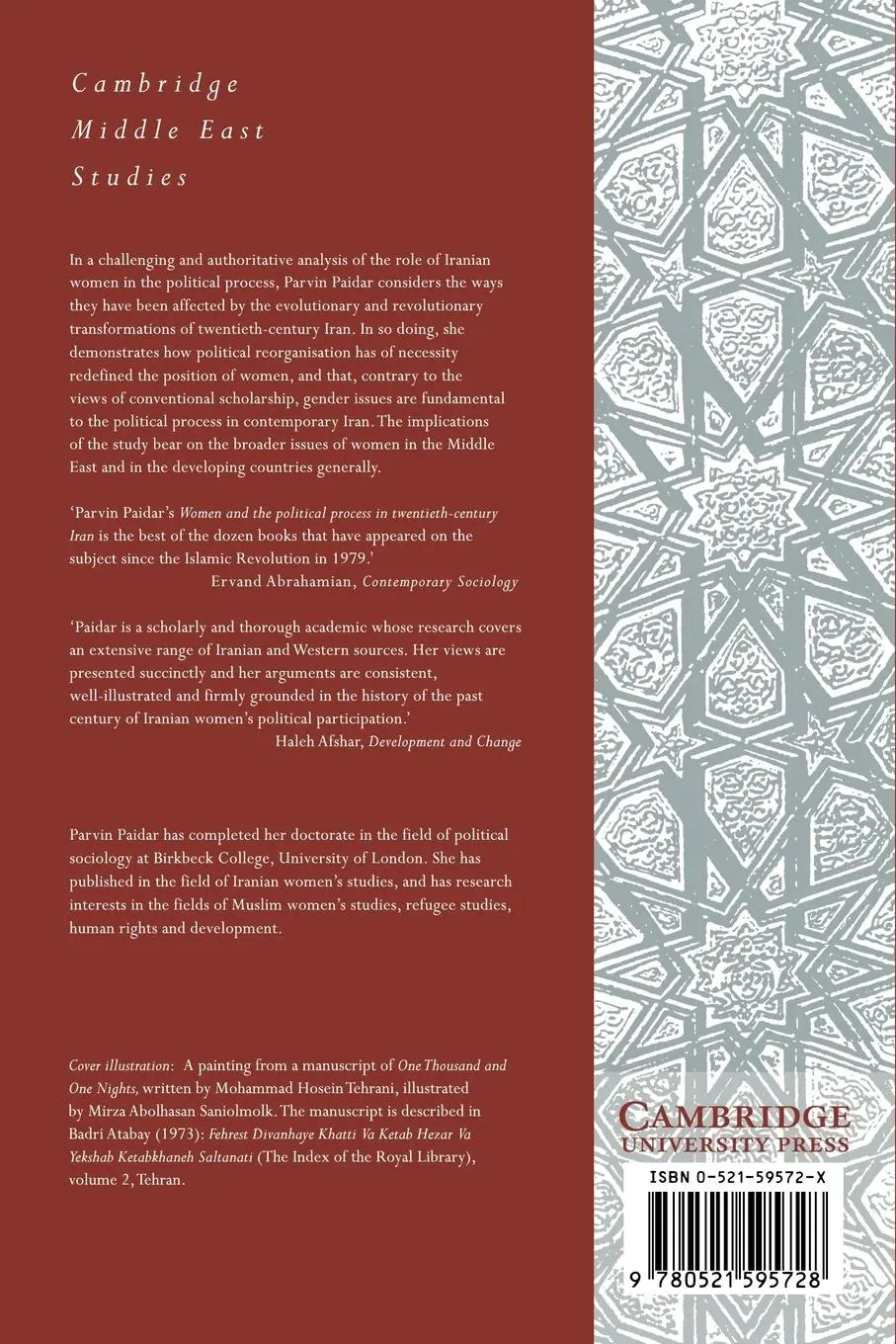 Rückseite: 9780521595728 | Women and the Political Process in Twentieth-Century Iran | Buch