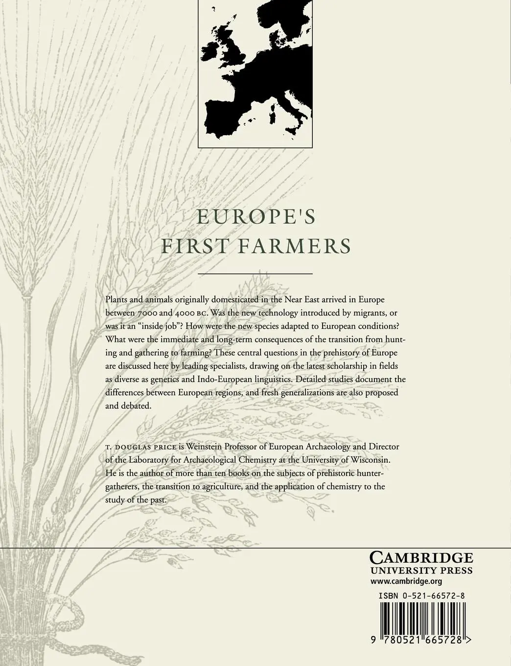 Rückseite: 9780521665728 | Europe's First Farmers | T. Douglas Price | Taschenbuch | Englisch