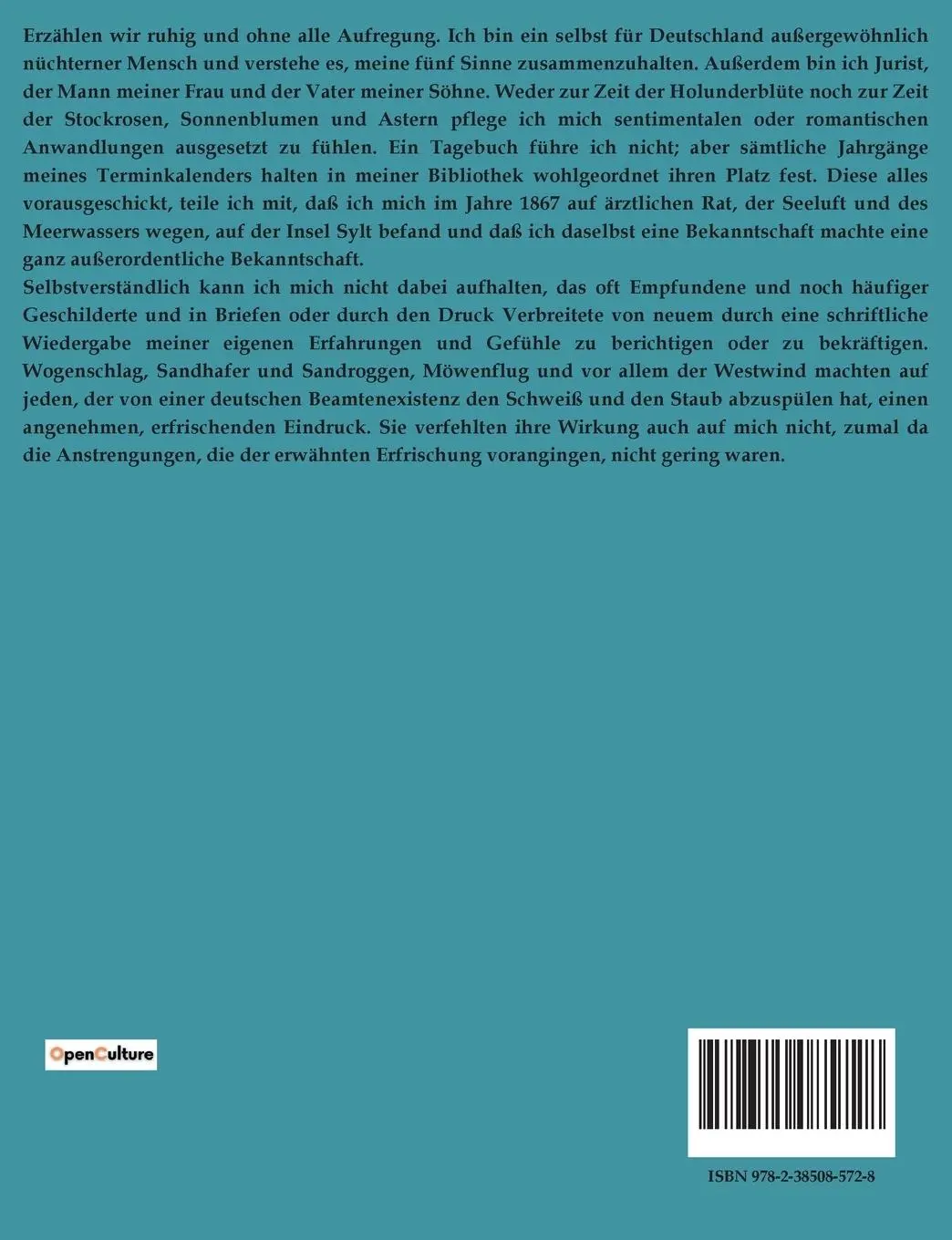Rückseite: 9782385085728 | Deutscher Mondschein | Wilhelm Karl Raabe | Taschenbuch | 24 S. | 2022