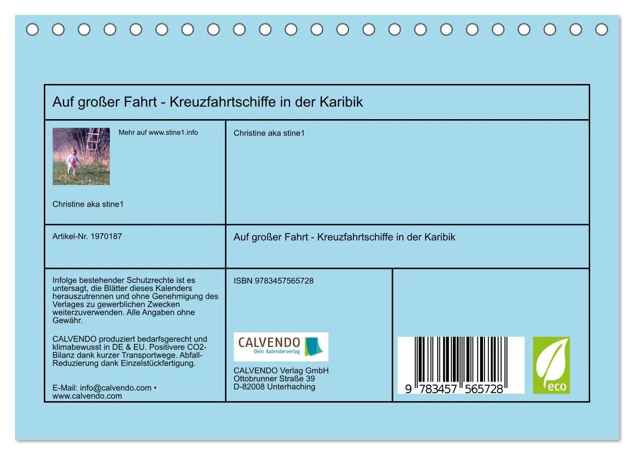 Bild: 9783457565728 | Auf großer Fahrt - Kreuzfahrtschiffe in der Karibik (Tischkalender...