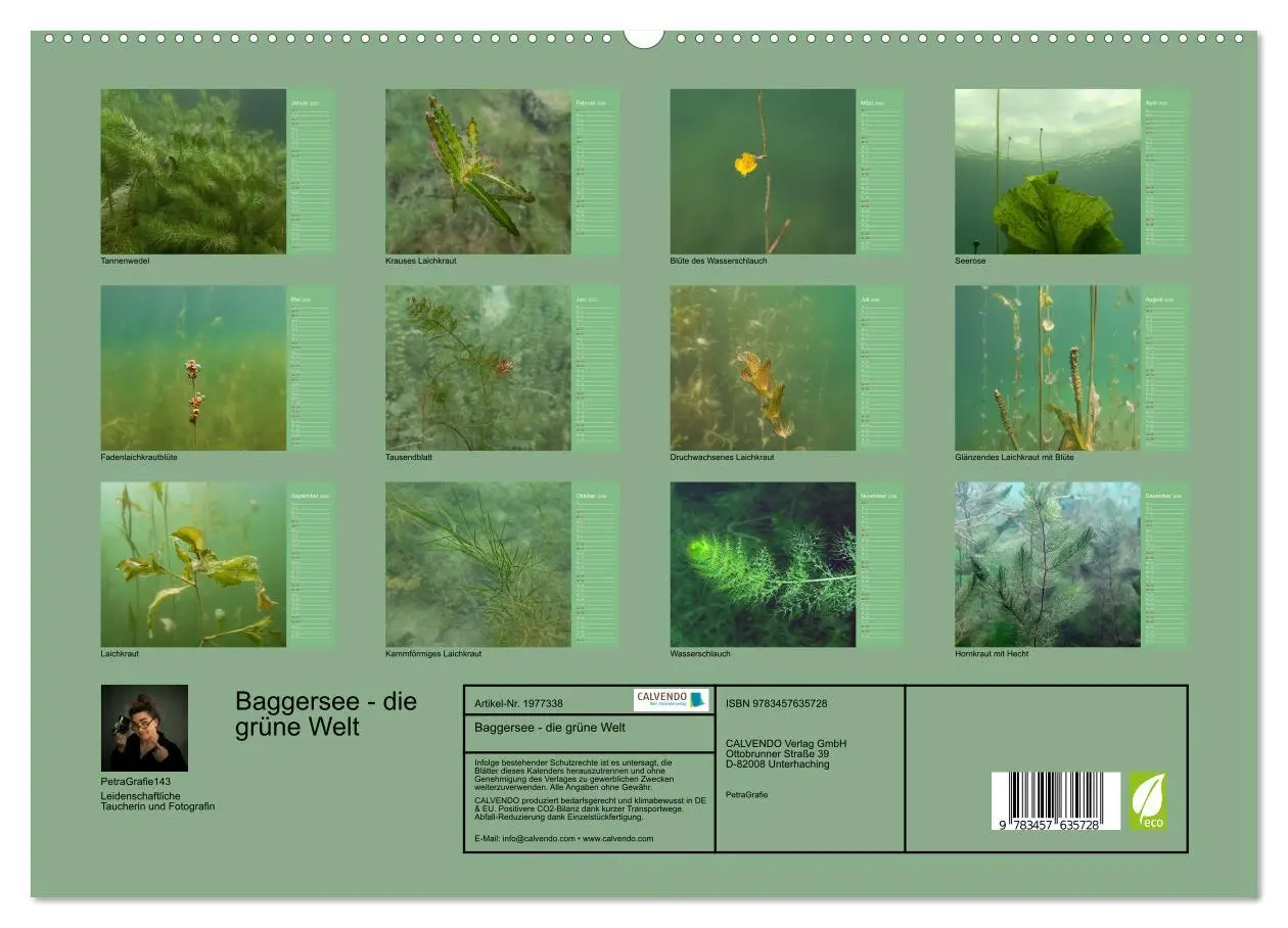 Bild: 9783457635728 | Baggersee - die grüne Welt (Wandkalender 2026 DIN A2 quer),...