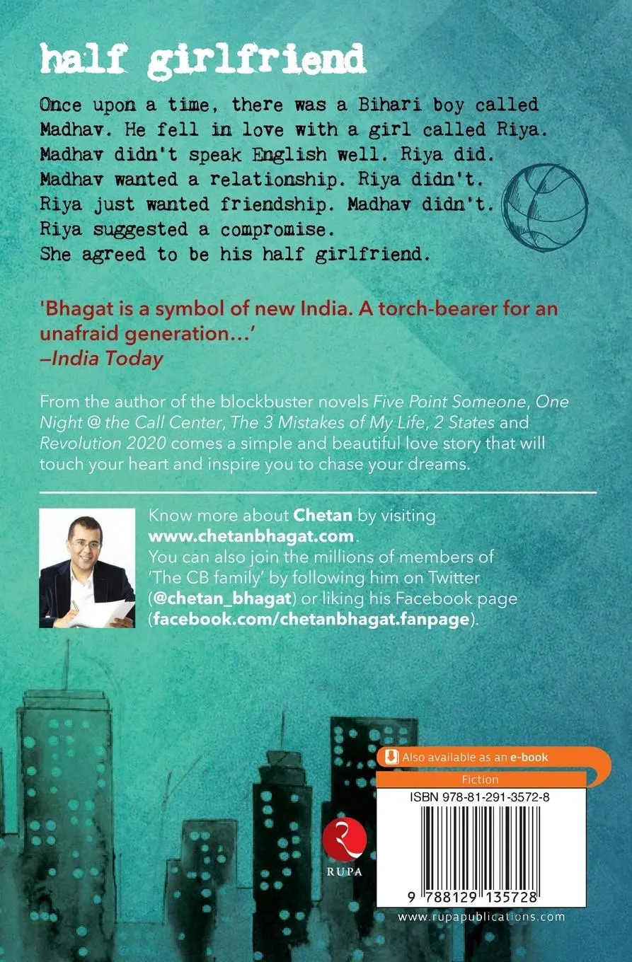 Rückseite: 9788129135728 | Half Girlfriend | Chetan Bhagat | Taschenbuch | Englisch | 2014