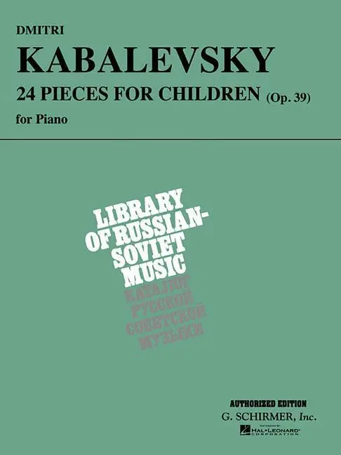 Cover: 9780793535828 | Dmitri Kabalevsky: 24 Pieces for Children, Opus 39 | Taschenbuch
