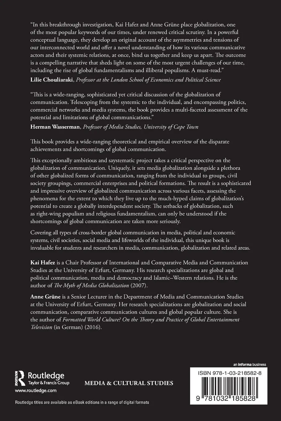 Rückseite: 9781032185828 | Foundations of Global Communication | A Conceptual Handbook | Buch