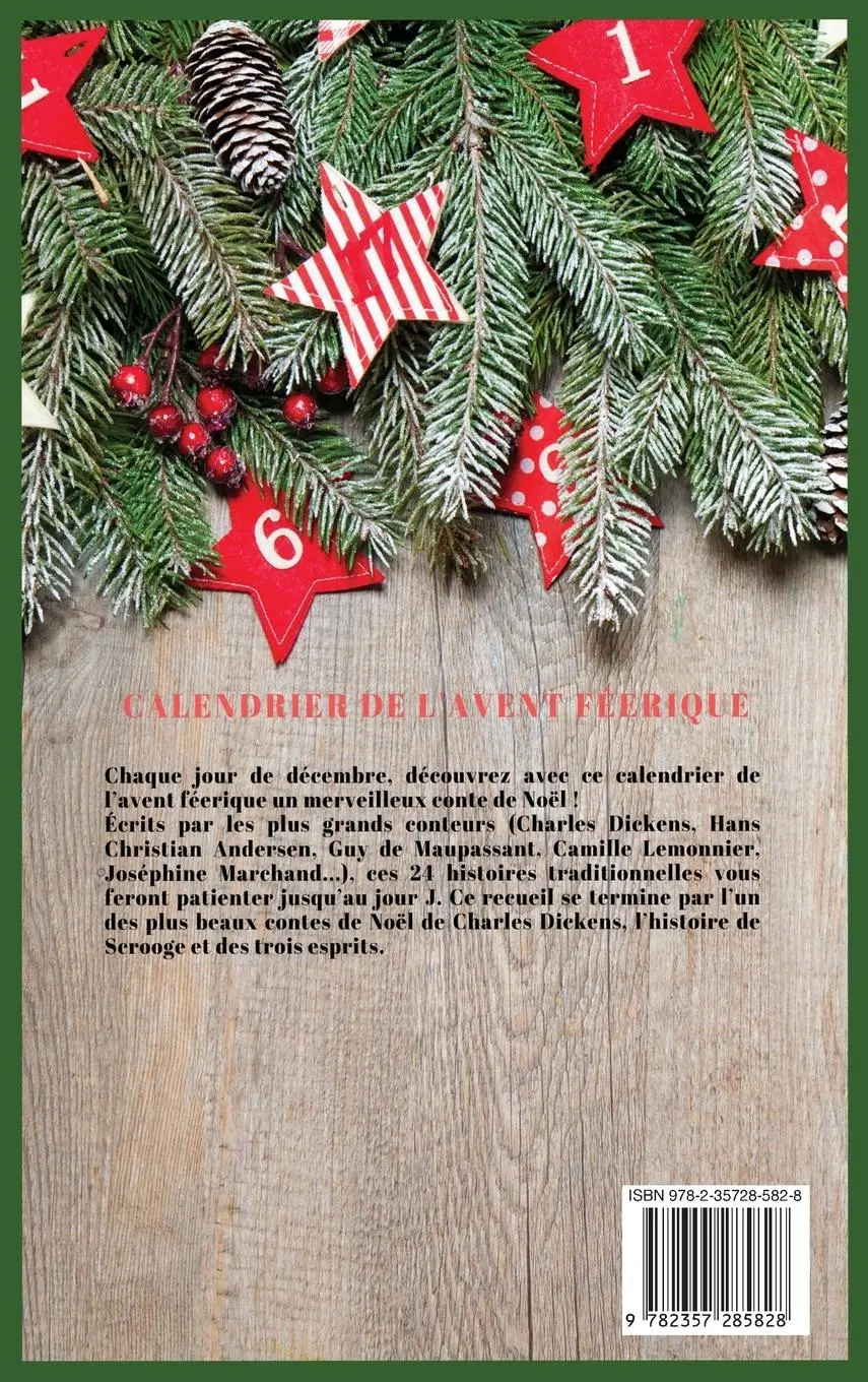 Rückseite: 9782357285828 | 24 Contes de Noël | Calendrier de l'Avent Féerique | Dickens (u. a.)