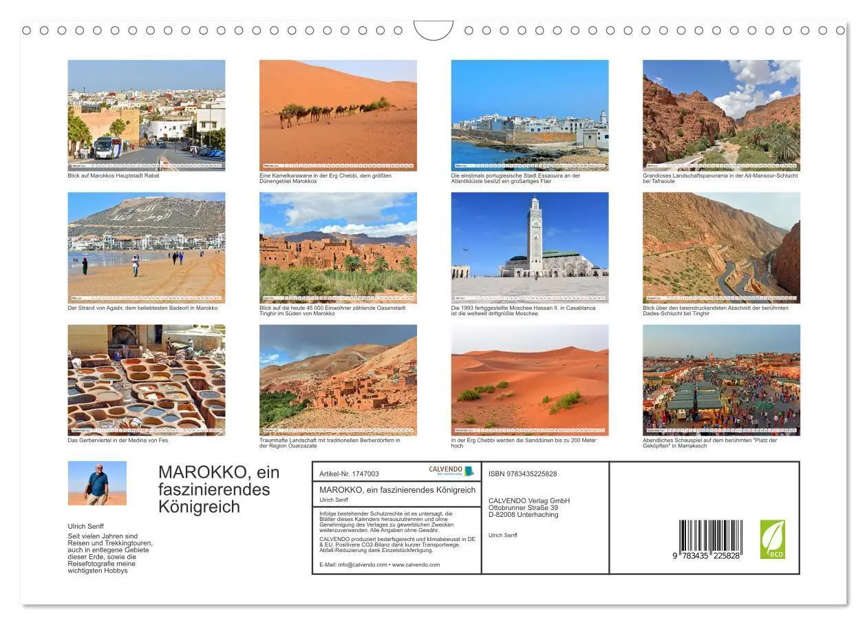 Bild: 9783435225828 | MAROKKO, ein faszinierendes Königreich (Wandkalender 2025 DIN A3...
