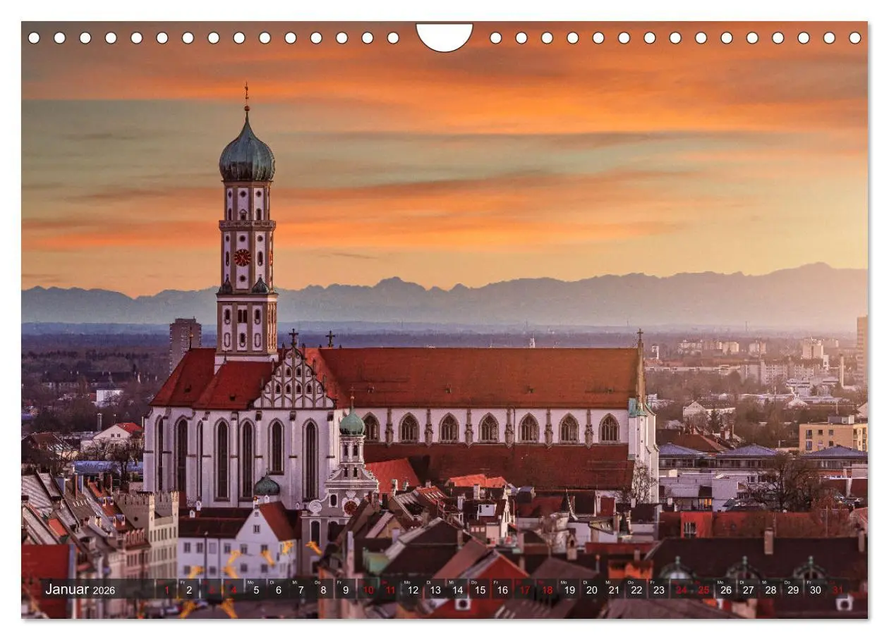 Bild: 9783457555828 | Augsburg - Stadt und Land (Wandkalender 2026 DIN A4 quer), CALVENDO...