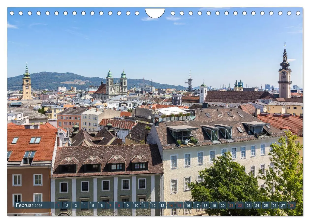 Bild: 9783457935828 | Facettenreiches Linz (Wandkalender 2026 DIN A4 quer), CALVENDO...