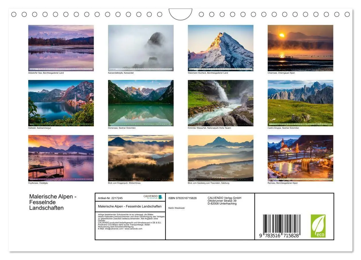 Bild: 9783516715828 | Malerische Alpen - Fesselnde Landschaften (Wandkalender 2026 DIN A4...