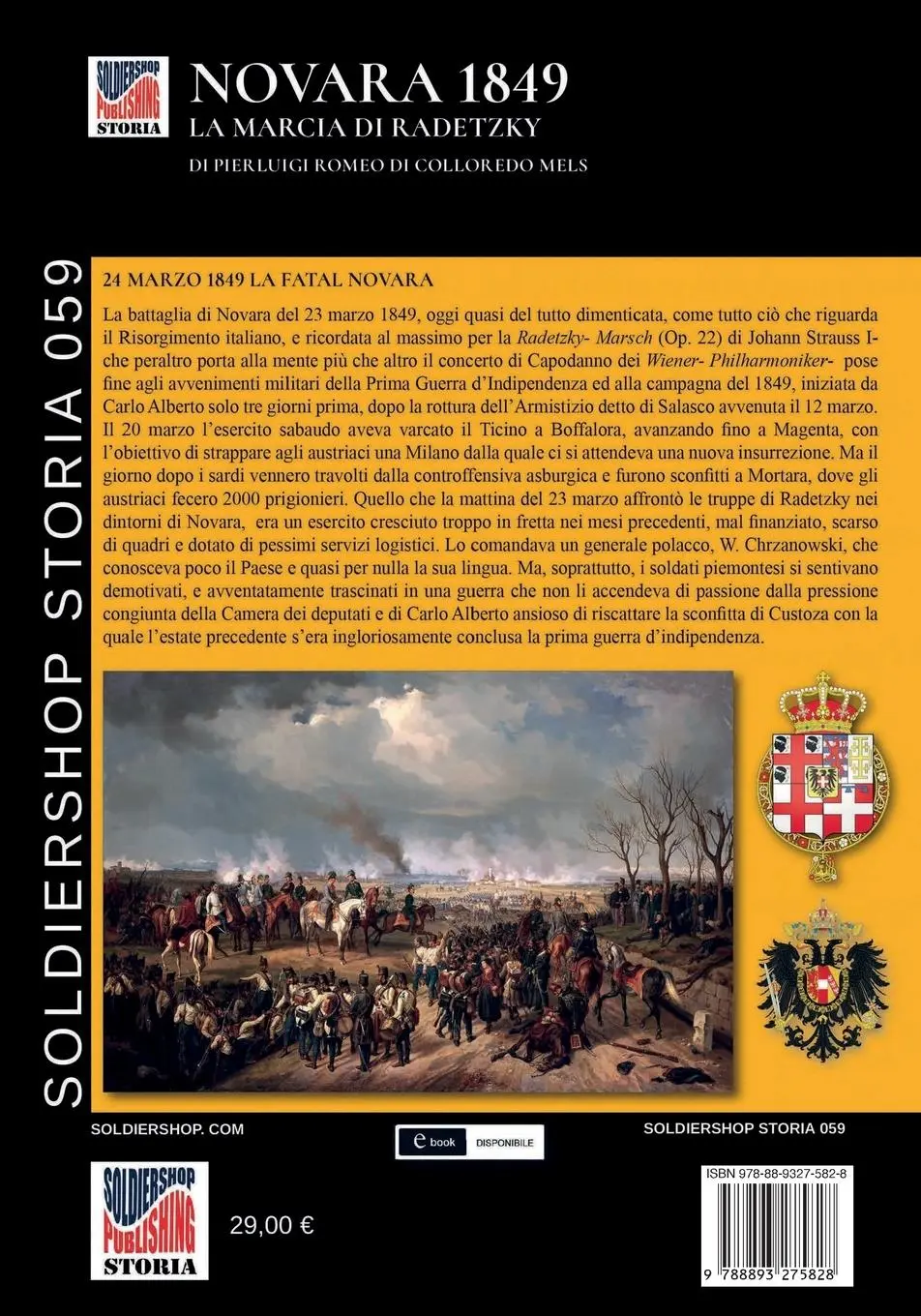 Rückseite: 9788893275828 | Novara 1849 | Pierluigi Romeo Di Colloredo Mels | Taschenbuch | 2020