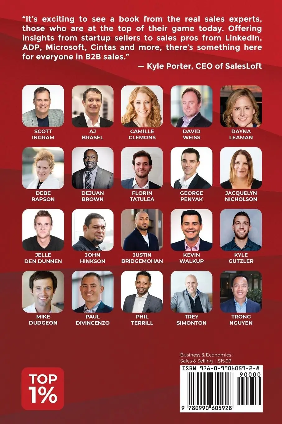 Rückseite: 9780990605928 | Sales Success Stories | 60 Stories from 20 Top 1% Sales Professionals