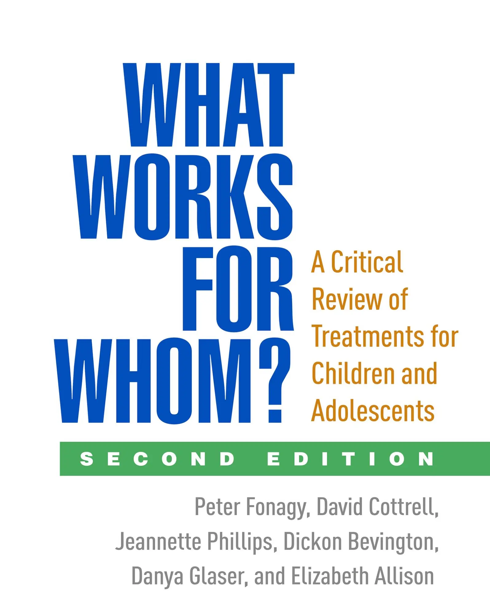 Cover: 9781462525928 | What Works for Whom? | Peter Fonagy (u. a.) | Taschenbuch | Englisch