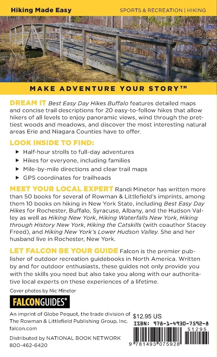 Rückseite: 9781493075928 | Best Easy Day Hikes Buffalo | Randi Minetor | Taschenbuch | Englisch