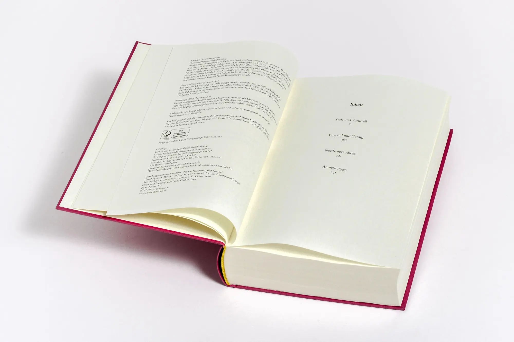 Bild: 9783730615928 | Jane Austen, Stolz und Vorurteil; Verstand und Gefühl; Northanger...