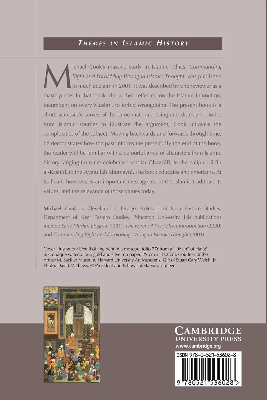 Rückseite: 9780521536028 | Forbidding Wrong in Islam | An Introduction | M. A. Cook (u. a.)