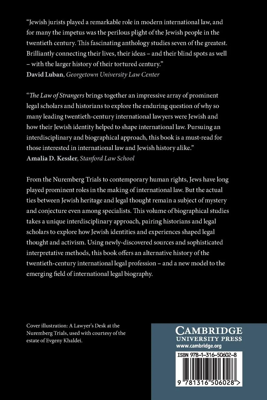 Rückseite: 9781316506028 | The Law of Strangers | James Loeffler (u. a.) | Taschenbuch | Englisch