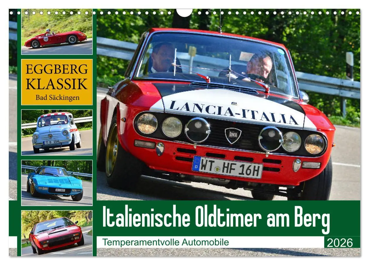 Cover: 9783457816028 | Italienische Oldtimer am Berg (Wandkalender 2026 DIN A3 quer),...