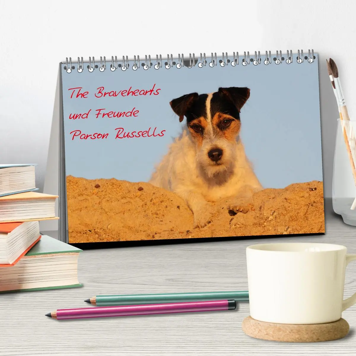 Bild: 9783457986028 | The Bravehearts und Freunde - Parson Russells (Tischkalender 2026...