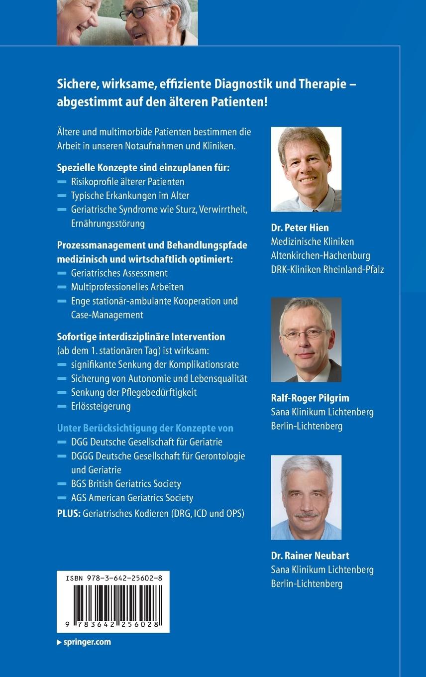 Rückseite: 9783642256028 | Moderne Geriatrie und Akutmedizin | Peter Hien (u. a.) | Buch | x