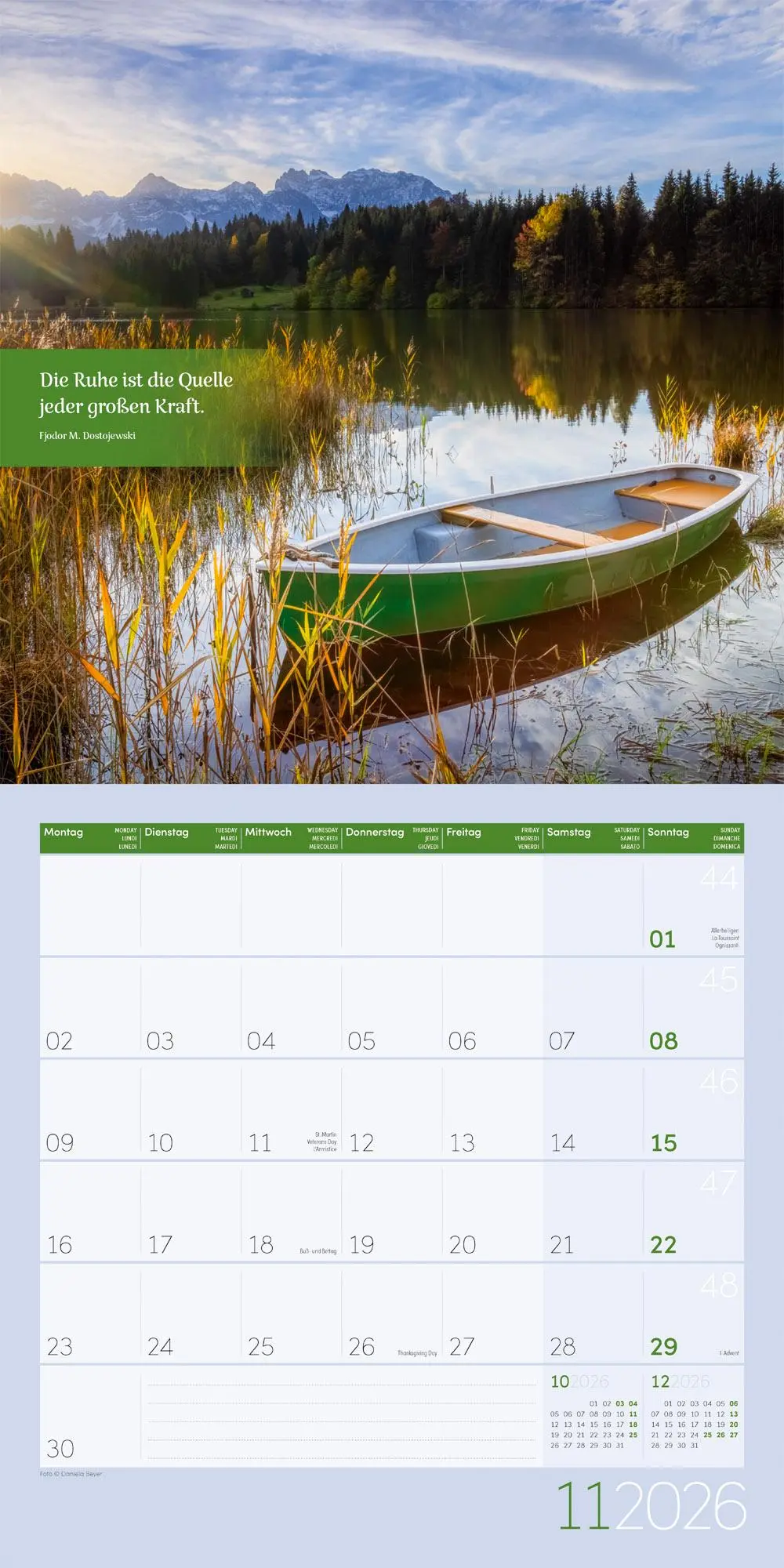 Bild: 9783838446028 | Momente für Dich Broschürenkalender 2026 - 30x30 - Art12 | GmbH | 2026