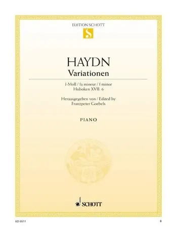 Cover: 9790001086028 | Variationen F | Franz Joseph Haydn | Buch | Schott Music