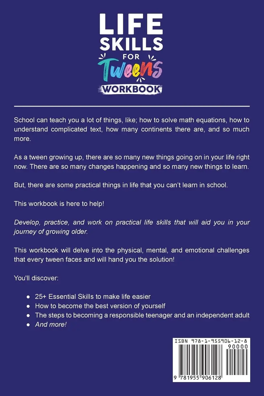 Rückseite: 9781955906128 | Life Skills for Tweens Workbook - How to Cook, Clean, Solve...