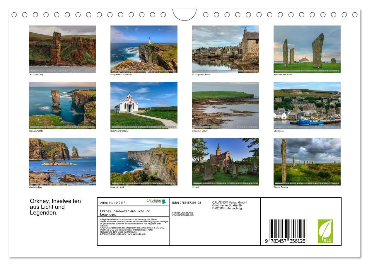 Bild: 9783457356128 | Orkney, Inselwelten aus Licht und Legenden. (Wandkalender 2026 DIN...