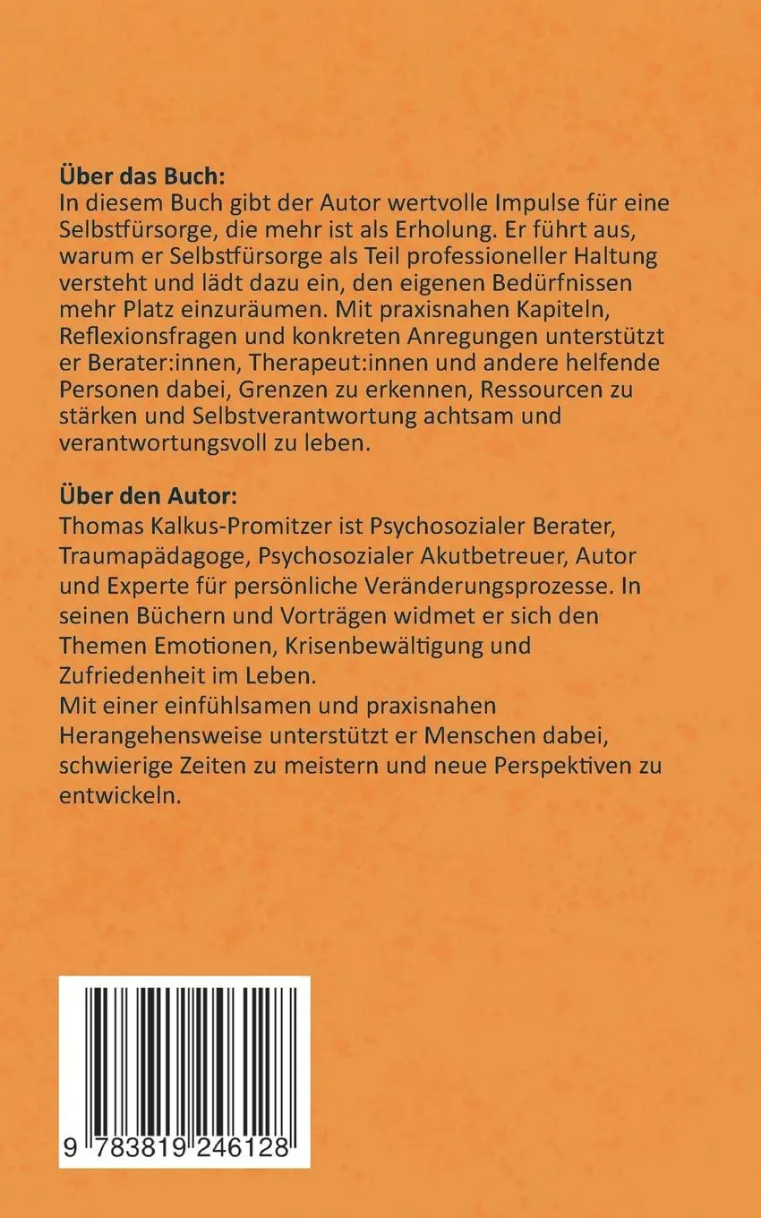 Rückseite: 9783819246128 | Ich bin auch wichtig! | Selbstfürsorge für Berater:innen | Taschenbuch