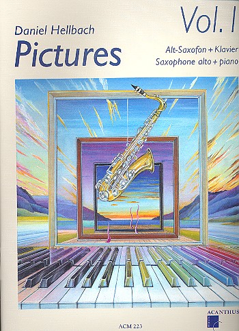 Cover: 9990051516128 | Pictures vol.1 (+CD) für Altsaxophon und Klavier | Daniel Hellbach