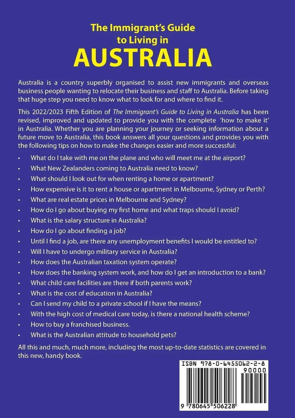Rückseite: 9780645506228 | The Immigrant's Guide to Living in Australia: 5th Edition -...